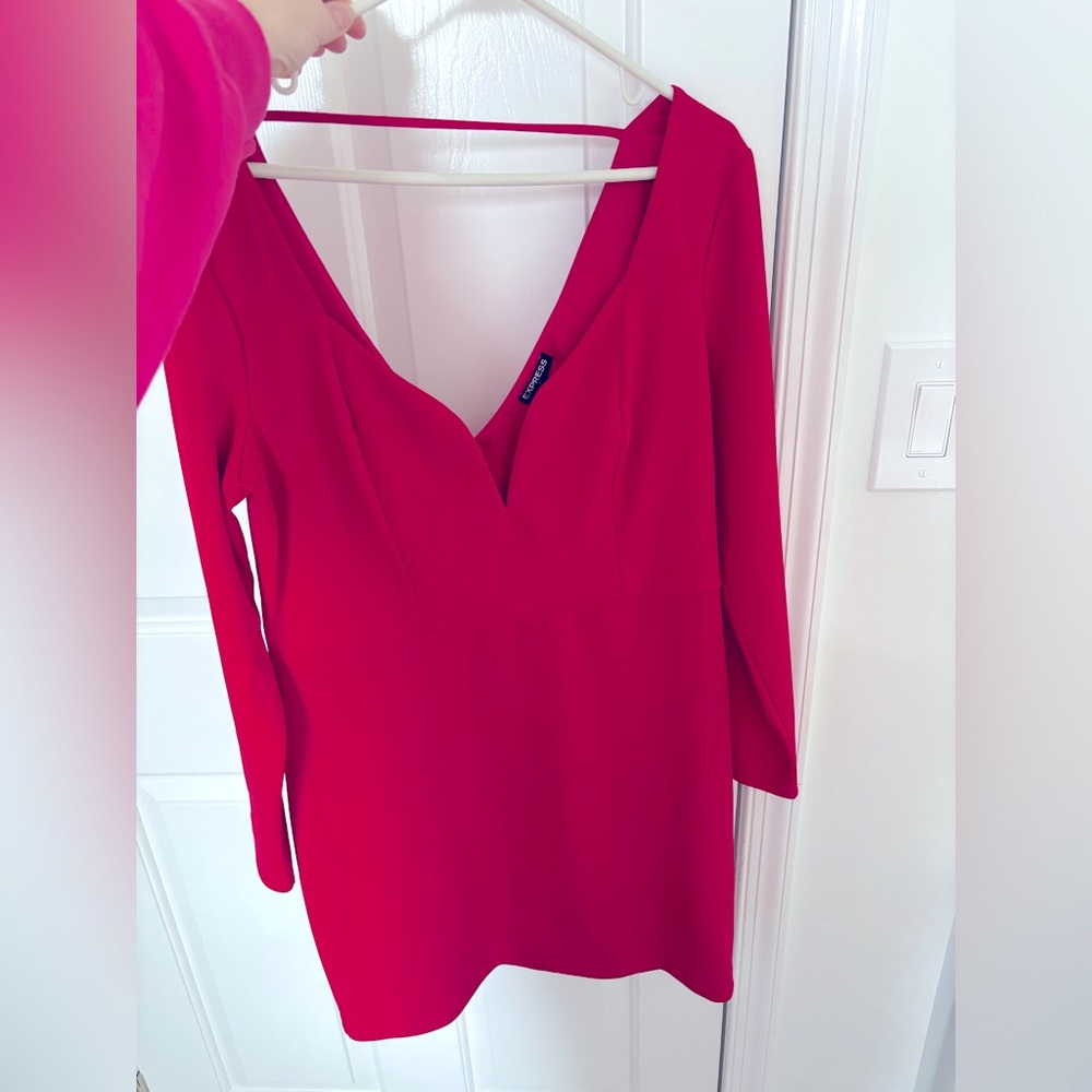 Red express mini dress